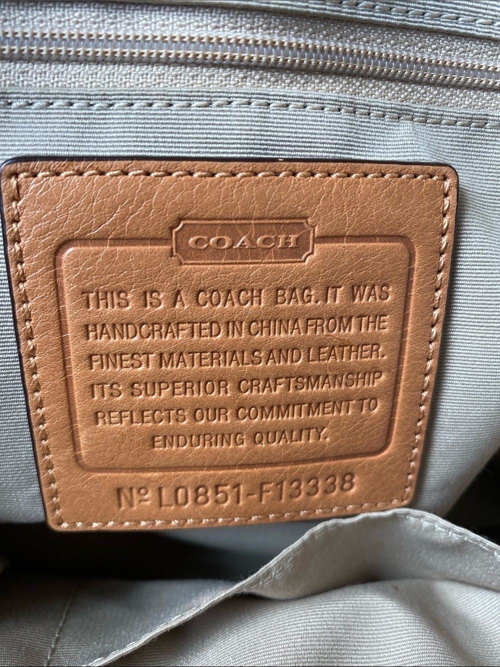 Coach Hampton Optic Signature Stripe Carryall Bag Equestrian Style - Picture 13 of 15